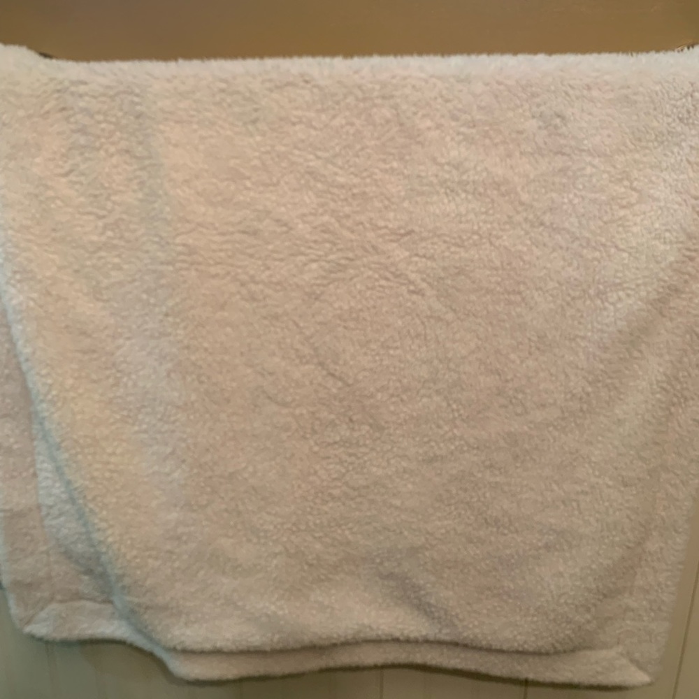 Baby 1st Christmas Thro Blanket Micromink Sherpa Back 30x40 Super Soft - Picture 5 of 5